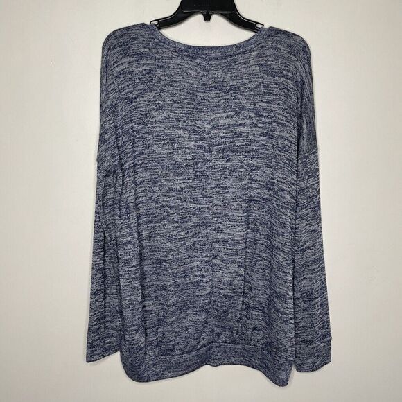 OLD NAVY Sweater Womens Large Heather Blue Pullover NEW Relaxed Stretch - Picture 5 of 11